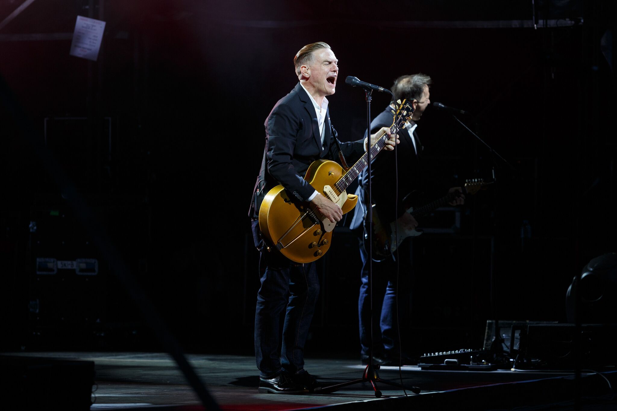 Canadian rocker Bryan Adams in full swing.